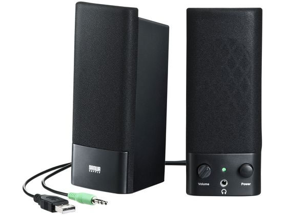 サンワサプライ USB電源マルチメディアスピーカー MM-SPL2NU3 サンワサプライ USB電源マルチメディアスピーカー MM-SPL2NU3