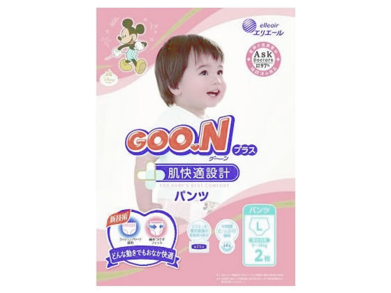 大王製紙 グーンプラス 肌快適設計 パンツ Lサイズ 2枚入