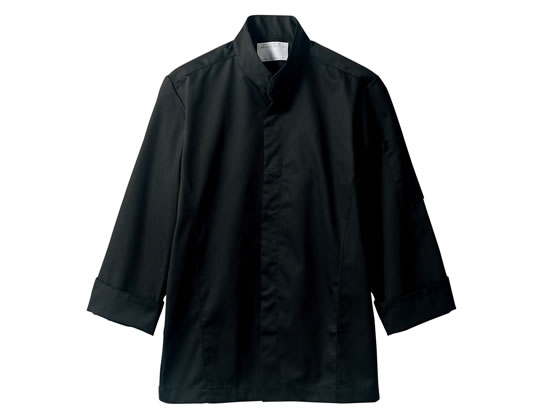 住商モンブラン 長袖コックコート 黒 SS 6-1033