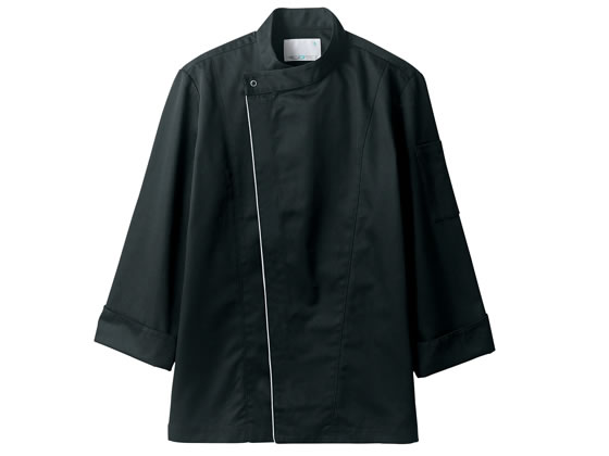 住商モンブラン 長袖コックコート 黒×グレー SS 6-1053 住商モンブラン 長袖コックコート 黒×グレー SS 6-1053