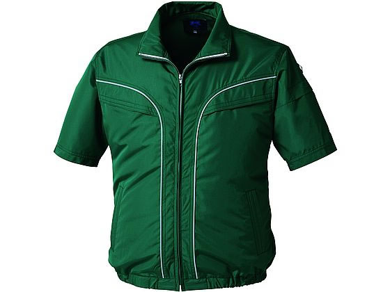 アルト 空調服セット 半袖ブルゾンダークグリーン3L PFSKU92220-G90