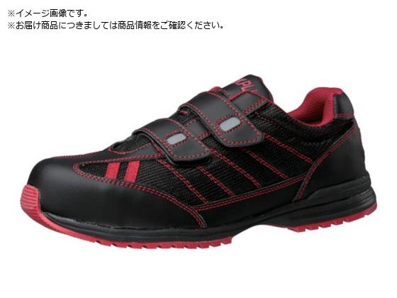ミドリ安全 超軽量先芯入スニーカー WPT-115ブラック×レッド 24cm ミドリ安全 超軽量先芯入スニーカー WPT-115ブラック×レッド 24cm