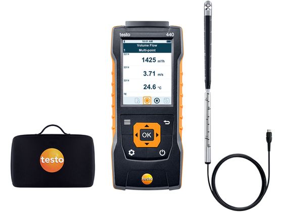 TESTO ベーン式風速計 testo 440 16mmベーン式風速プローブセット 0563 4401 TESTO ベーン式風速計 testo 440 16mmベーン式風速プローブセット 0563 4401
