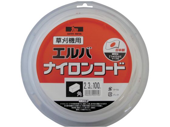 三陽金属 ナイロンコード角2.3×100m 0 586 三陽金属 ナイロンコード角2.3×100m 0 586