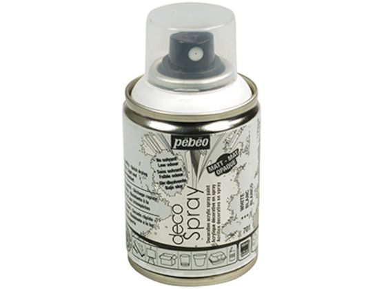 Pebeo デコスプレー 100ml マット色 ホワイト 0 93701 Pebeo デコスプレー 100ml マット色 ホワイト 0 93701