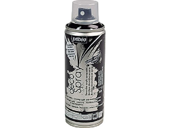 Pebeo デコスプレー200ml グロス色 グロスブラック 0 93845 Pebeo デコスプレー200ml グロス色 グロスブラック 0 93845