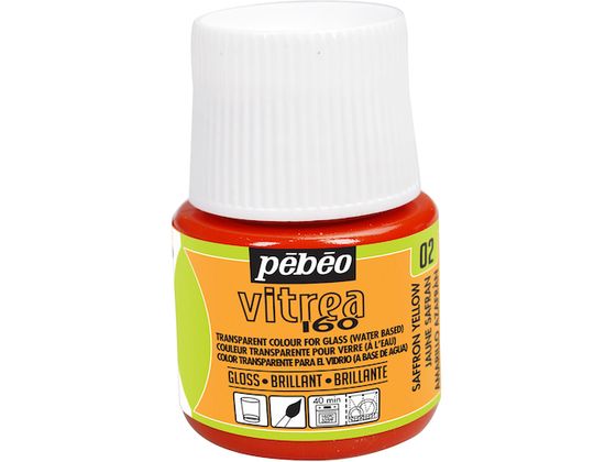 Pebeo ヴィトレア 160 グロス色 サフランイエロー02 111002 Pebeo ヴィトレア 160 グロス色 サフランイエロー02 111002