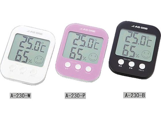 AS 温湿度計 白 A-230-W 1-1752-01 AS 温湿度計 白 A-230-W 1-1752-01