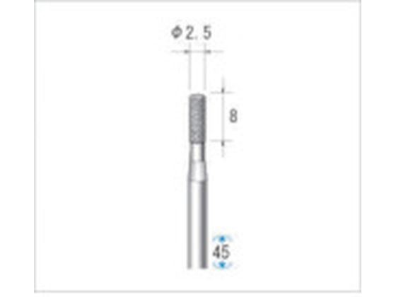 ナカニシ クラフトダイヤモンドバー 3本入 円筒型 φ2.5×8×軸φ3 #120 12804 ナカニシ クラフトダイヤモンドバー 3本入 円筒型 φ2.5×8×軸φ3 #120 12804