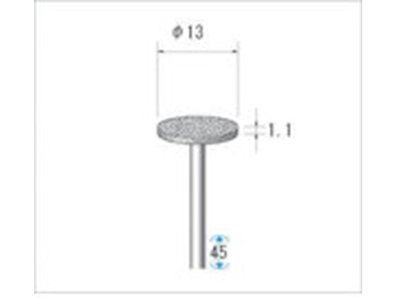 ナカニシ クラフトダイヤモンドバー 3本入 平型 φ13×1.1×軸φ3 #100 12835 ナカニシ クラフトダイヤモンドバー 3本入 平型 φ13×1.1×軸φ3 #100 12835