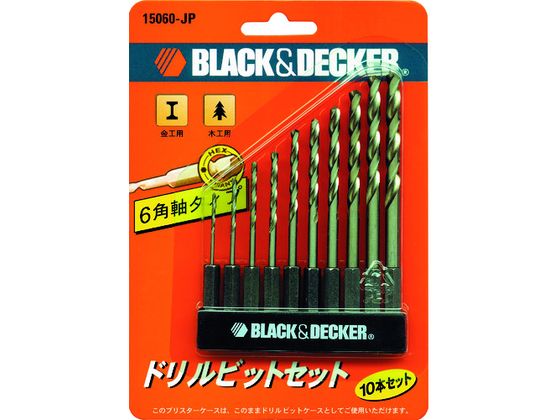 B+D 6角軸タイプドリルビット10本セット 15060 B+D 6角軸タイプドリルビット10本セット 15060