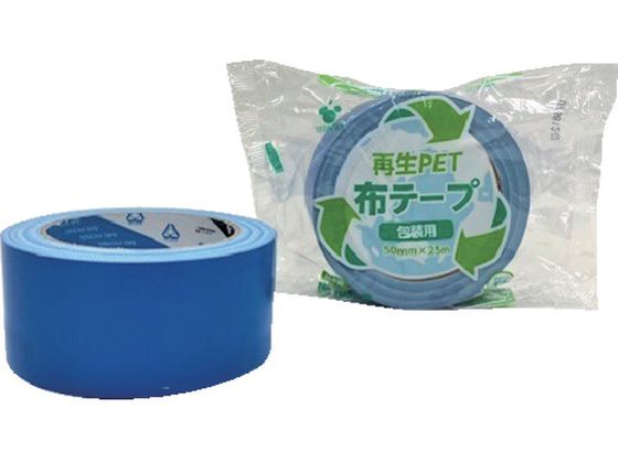 TERAOKA 再生PET布テープ No.1605 青 50mm×25M TERAOKA 再生PET布テープ No.1605 青 50mm×25M