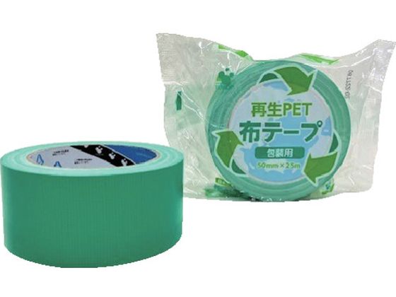 TERAOKA 再生PET布テープ No.1605 緑 50mm×25M TERAOKA 再生PET布テープ No.1605 緑 50mm×25M
