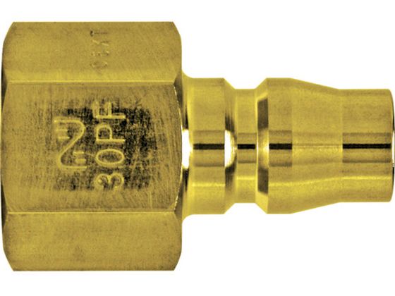 日東 真ちゅう製ハイカプラ おねじ取付用プラグ 相手側R3 8耐圧力1.5Mpa 00206 30PF BRASS 日東 真ちゅう製ハイカプラ おねじ取付用プラグ 相手側R3 8耐圧力1.5Mpa 00206 30PF BRASS