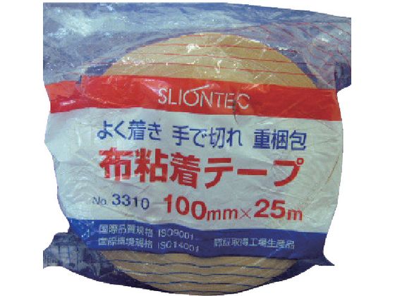 SLIONTEC 布粘着テープ100mm 331000-DB-00-100X25 SLIONTEC 布粘着テープ100mm 331000-DB-00-100X25