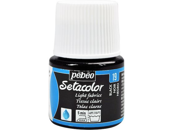 Pebeo 布用水性アクリル絵具セタカラー透明色 45ml ブラックレーキ 329019 Pebeo 布用水性アクリル絵具セタカラー透明色 45ml ブラックレーキ 329019