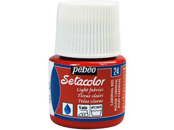 Pebeo 布用水性アクリル絵具セタカラー透明色 45ml カーディナルレッド 329024 Pebeo 布用水性アクリル絵具セタカラー透明色 45ml カーディナルレッド 329024