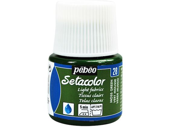 Pebeo 布用水性アクリル絵具セタカラー透明色 45ml モスグリーン 329028 Pebeo 布用水性アクリル絵具セタカラー透明色 45ml モスグリーン 329028