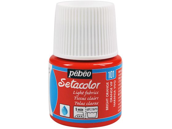 Pebeo 布用水性アクリル絵具セタカラー透明色 45ml ビビットオレンジ 329101 Pebeo 布用水性アクリル絵具セタカラー透明色 45ml ビビットオレンジ 329101