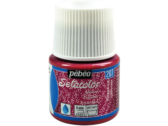 Pebeo 布用水性アクリル絵具セタカラーグリッター 45ml トルマリン 329207 Pebeo 布用水性アクリル絵具セタカラーグリッター 45ml トルマリン 329207
