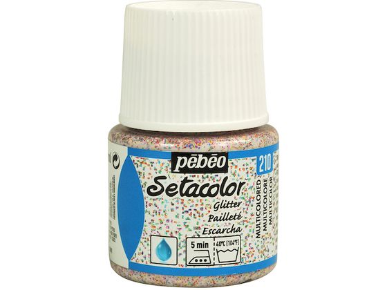 Pebeo 布用水性アクリル絵具セタカラーグリッター 45ml マルチカラー 329210 Pebeo 布用水性アクリル絵具セタカラーグリッター 45ml マルチカラー 329210