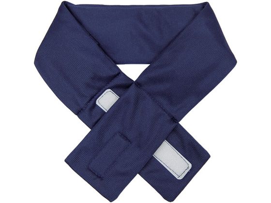 緑十字 熱中症予防対策商品 涼感ネッククーラー 保冷剤付き ネイビー 65×600mm 375637 緑十字 熱中症予防対策商品 涼感ネッククーラー 保冷剤付き ネイビー 65×600mm 375637