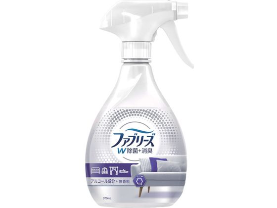 ●容量(ml)：370●タイプ：無香●品名：ファブリーズ Ｗ除菌＋消臭 スプレー 無香料 アルコール成分入り 本体 ３７０ｍＬ●本体●原液使用●消臭成分、除菌成分