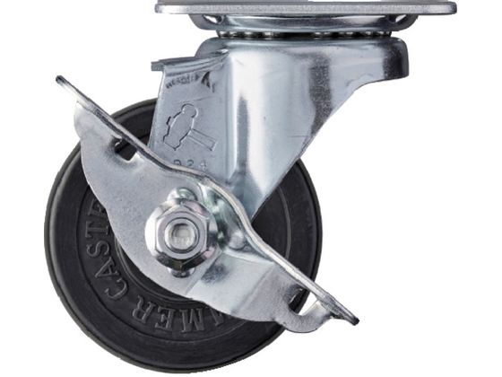 ハンマー 旋回式ゴム車輪 65mm ストッパー付 413S-R65 ハンマー 旋回式ゴム車輪 65mm ストッパー付 413S-R65