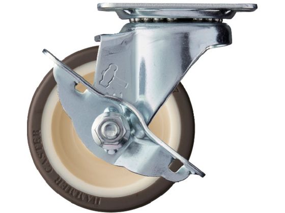 ハンマー 旋回式ウレタン車輪 ナイロンホイール・ボールベアリング 75mm ストッパー付 413S-UB75 ハンマー 旋回式ウレタン車輪 ナイロンホイール・ボールベアリング 75mm ストッパー付 413S-UB75