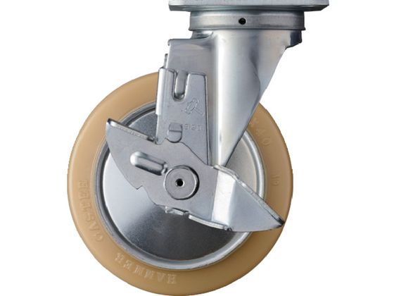 ハンマー 旋回式ウレタン車輪 ローラーベアリング 150mm ストッパー付 413S-URB150 ハンマー 旋回式ウレタン車輪 ローラーベアリング 150mm ストッパー付 413S-URB150