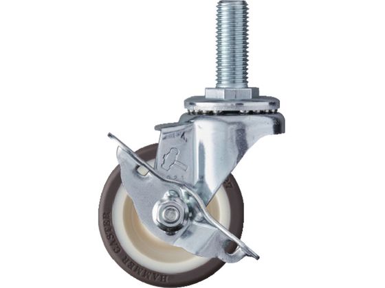 ハンマー ねじ込み式 ストッパー付 ウレタンベアリング入りキャスター 65mm 413SA-UB65 ハンマー ねじ込み式 ストッパー付 ウレタンベアリング入りキャスター 65mm 413SA-UB65