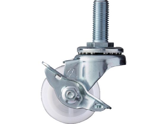 ハンマー ねじ込み式 旋回式ナイロン車輪 50mm ストッパー付 413SA-N50 ハンマー ねじ込み式 旋回式ナイロン車輪 50mm ストッパー付 413SA-N50