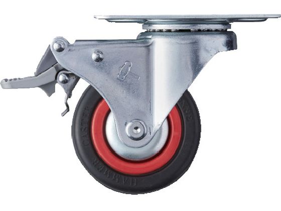 ハンマー Mシリーズ 自在 SP付 ゴム車 75mm トータルロック 415M-RB75 ハンマー Mシリーズ 自在 SP付 ゴム車 75mm トータルロック 415M-RB75
