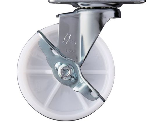 ハンマー Eシリーズ旋回式ナイロン車輪 100mm ストッパー付 415E-N100 ハンマー Eシリーズ旋回式ナイロン車輪 100mm ストッパー付 415E-N100