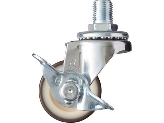 ハンマー ねじ込み旋回式ウレタン車輪 ナイロンホイール 40mm M12 ストッパー付 415A-3UR40 ハンマー ねじ込み旋回式ウレタン車輪 ナイロンホイール 40mm M12 ストッパー付 415A-3UR40
