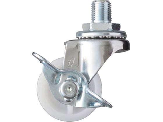 ハンマー ねじ込み旋回式ナイロン車輪 40mm UNF1 2 ストッパー付 415A-10N40 ハンマー ねじ込み旋回式ナイロン車輪 40mm UNF1 2 ストッパー付 415A-10N40