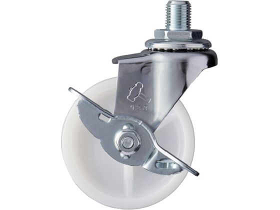 ハンマー ねじ込み旋回式ナイロン車輪 65mm UNF1 2 ストッパー付 415A-10N65 ハンマー ねじ込み旋回式ナイロン車輪 65mm UNF1 2 ストッパー付 415A-10N65