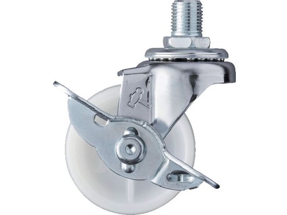 ハンマー ねじ込み旋回式ナイロン車輪 50mm M12 ストッパー付 415A-30N50 ハンマー ねじ込み旋回式ナイロン車輪 50mm M12 ストッパー付 415A-30N50