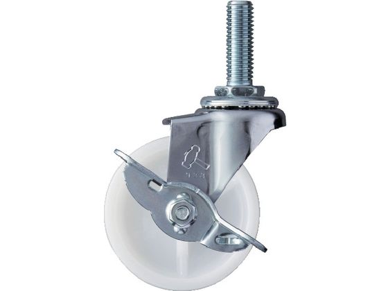 ハンマー ねじ込み旋回式ナイロン車輪 65mm ストッパー付 415EA-N65 ハンマー ねじ込み旋回式ナイロン車輪 65mm ストッパー付 415EA-N65