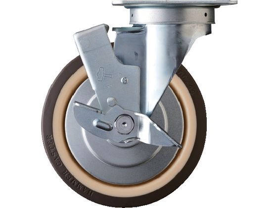 ハンマー 旋回式ウレタン車輪 ナイロンホイール・ボールベアリング 200mm ストッパー付 419S-UB200 ハンマー 旋回式ウレタン車輪 ナイロンホイール・ボールベアリング 200mm ストッパー付 419S-UB200
