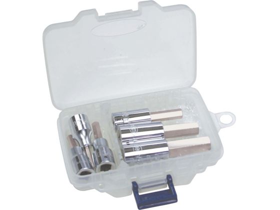 EIGHT 六角ソケットビット標準寸法 差込角6.35mm 6本セット 3〜10mm 41SB-S6 EIGHT 六角ソケットビット標準寸法 差込角6.35mm 6本セット 3〜10mm 41SB-S6