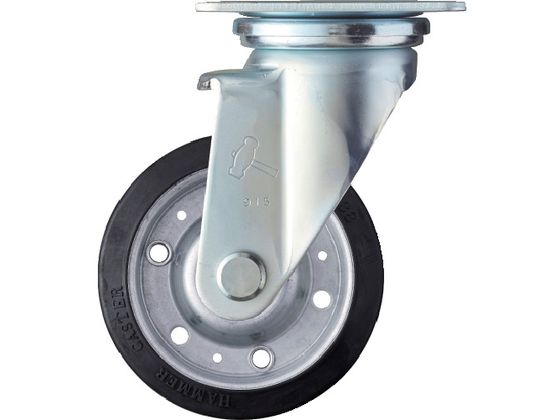 ハンマー 旋回式ゴム車輪 スチールホイール・ラジアルボールベアリング 125mm 420J-RBB125 ハンマー 旋回式ゴム車輪 スチールホイール・ラジアルボールベアリング 125mm 420J-RBB125