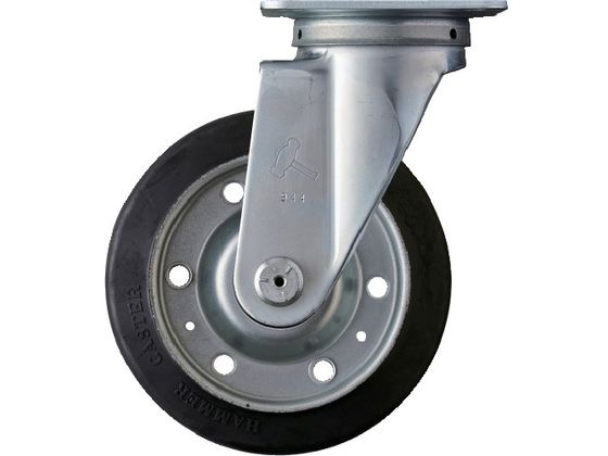 ハンマー 旋回式ゴム車輪 スチールホイール・ローラーベアリング 150mm 420S-RB150 ハンマー 旋回式ゴム車輪 スチールホイール・ローラーベアリング 150mm 420S-RB150