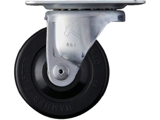 ハンマー Gシリーズ旋回式ゴム車輪 100mm 440G-R100 ハンマー Gシリーズ旋回式ゴム車輪 100mm 440G-R100