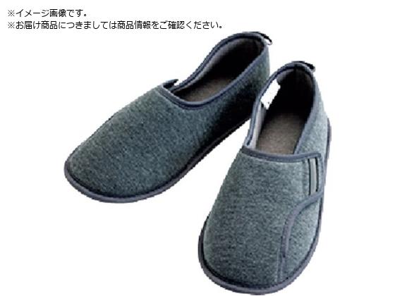 あゆみ 防災ルームシューズ 踏抜き防止材内蔵 グレー M あゆみ 防災ルームシューズ 踏抜き防止材内蔵 グレー M