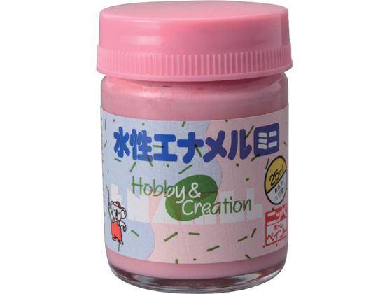 ニッぺ 水性エナメルミニ 25ml ピンク HSB007-25 ニッぺ 水性エナメルミニ 25ml ピンク HSB007-25