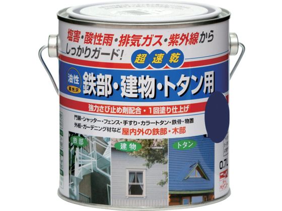 ニッペ 油性鉄部・建物・トタン用 0.7L ナスコン HUB125-0.7 ニッペ 油性鉄部・建物・トタン用 0.7L ナスコン HUB125-0.7