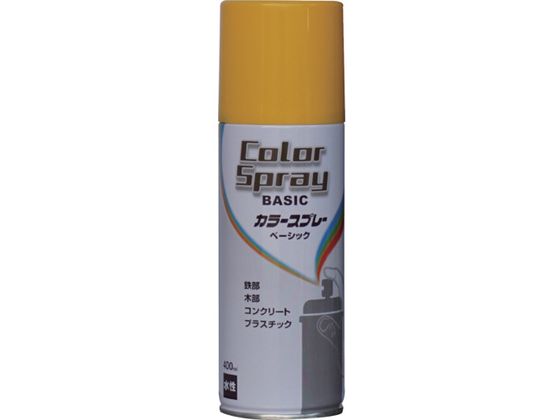 ニッペ 水性カラースプレー ベーシック 400ml イエロー HKU014 ニッペ 水性カラースプレー ベーシック 400ml イエロー HKU014