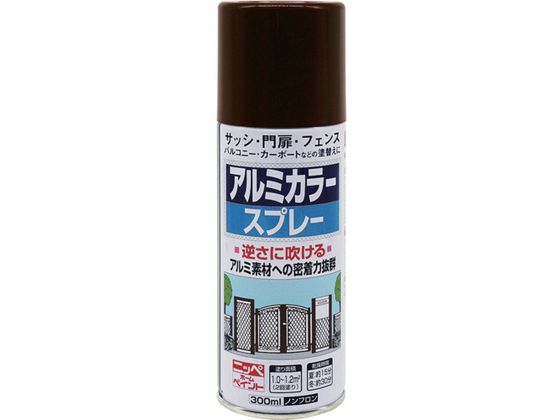 ニッペ アルミカラースプレー 300ml カッパーブラウンメタリック HTE117-300 ニッペ アルミカラースプレー 300ml カッパーブラウンメタリック HTE117-300