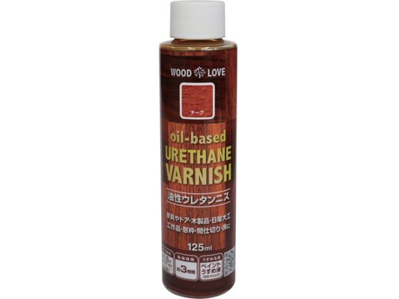 ニッペ 油性ウレタンニス 125ml チーク 300N042-125 ニッペ 油性ウレタンニス 125ml チーク 300N042-125
